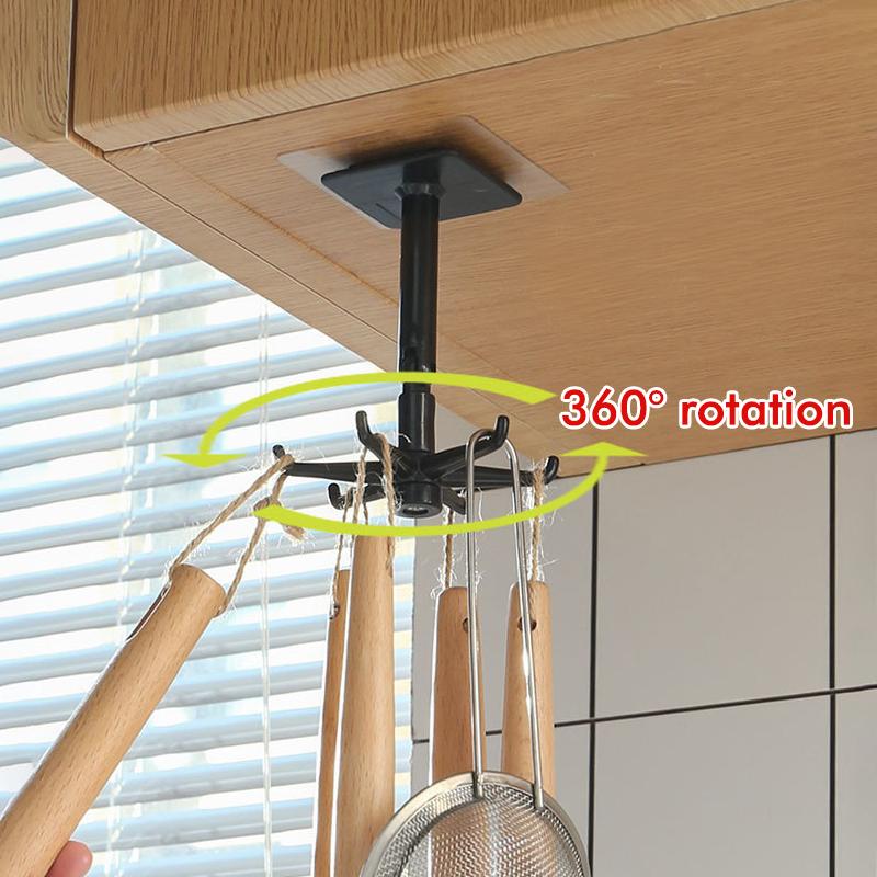 360° rotating hook to optimize space