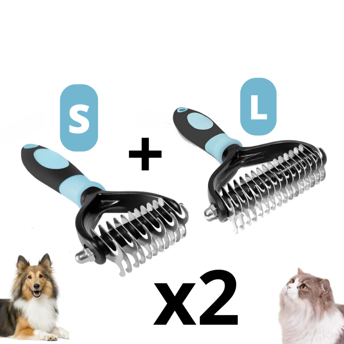 Anti-Haar-Bürste -Palongo®.