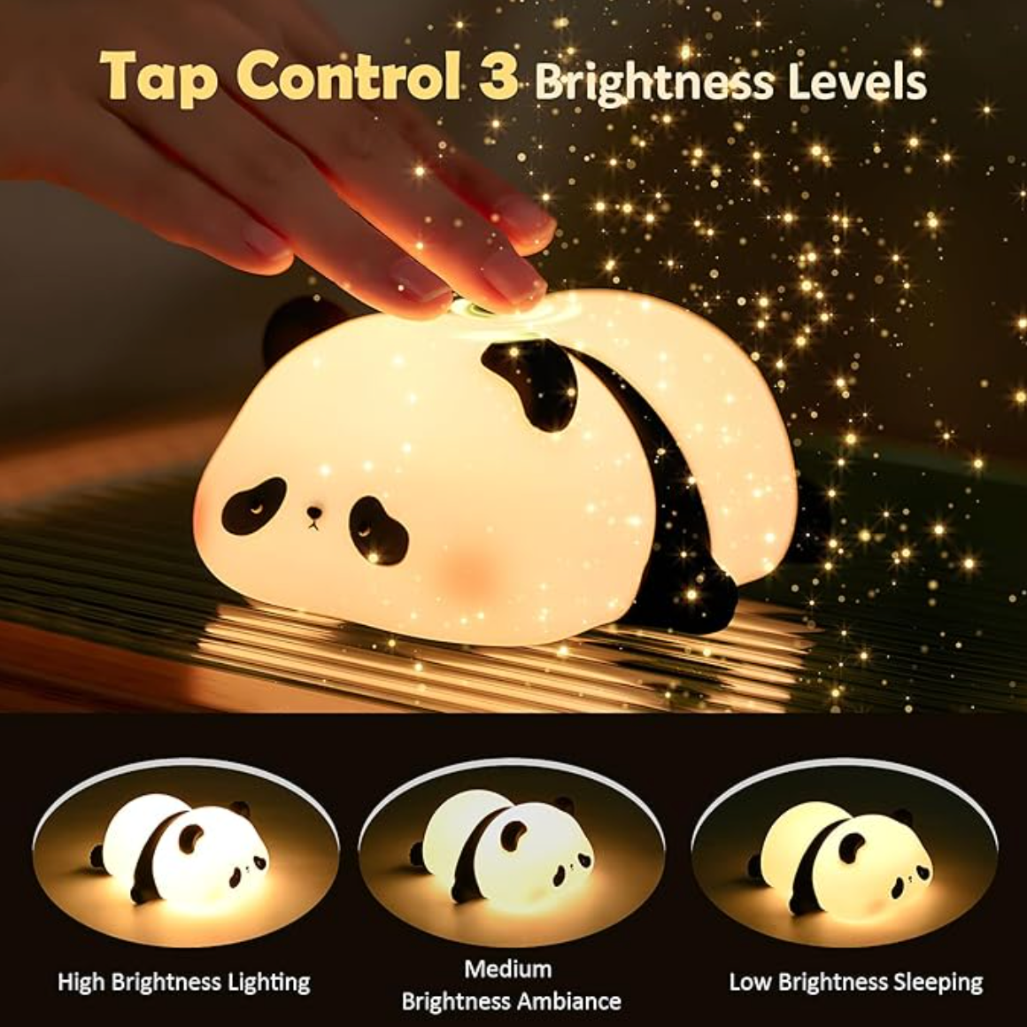 Lampka nocna Panda: Delikatność i bezpieczeństwo dla dzieci