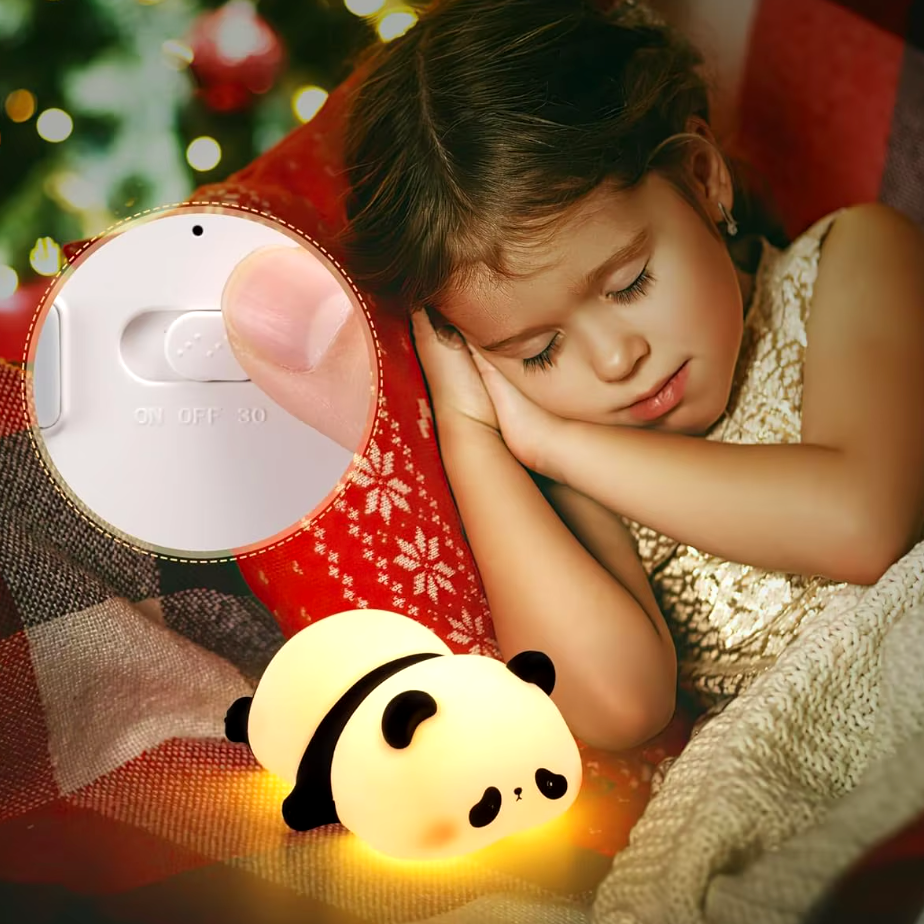 Lampka nocna Panda: Delikatność i bezpieczeństwo dla dzieci
