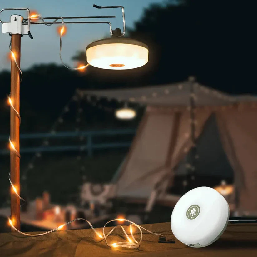 Leistungsstarke LED-Campinglampe mit langlebigem Akku