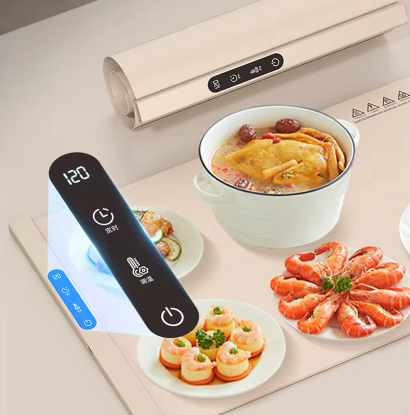 Smart heating plate - Keep your dishes hot for a long time 